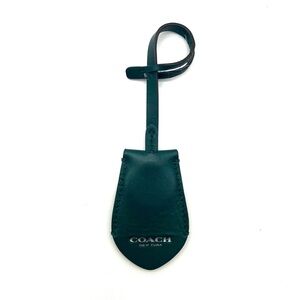 Coach Teal Leather Hang Tag